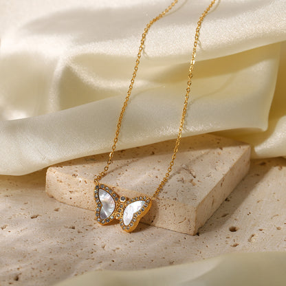 18K Gold Luxe Butterfly Necklace