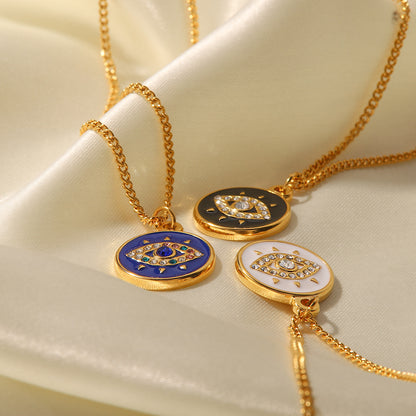 18K Gold Evil Eye Necklaces