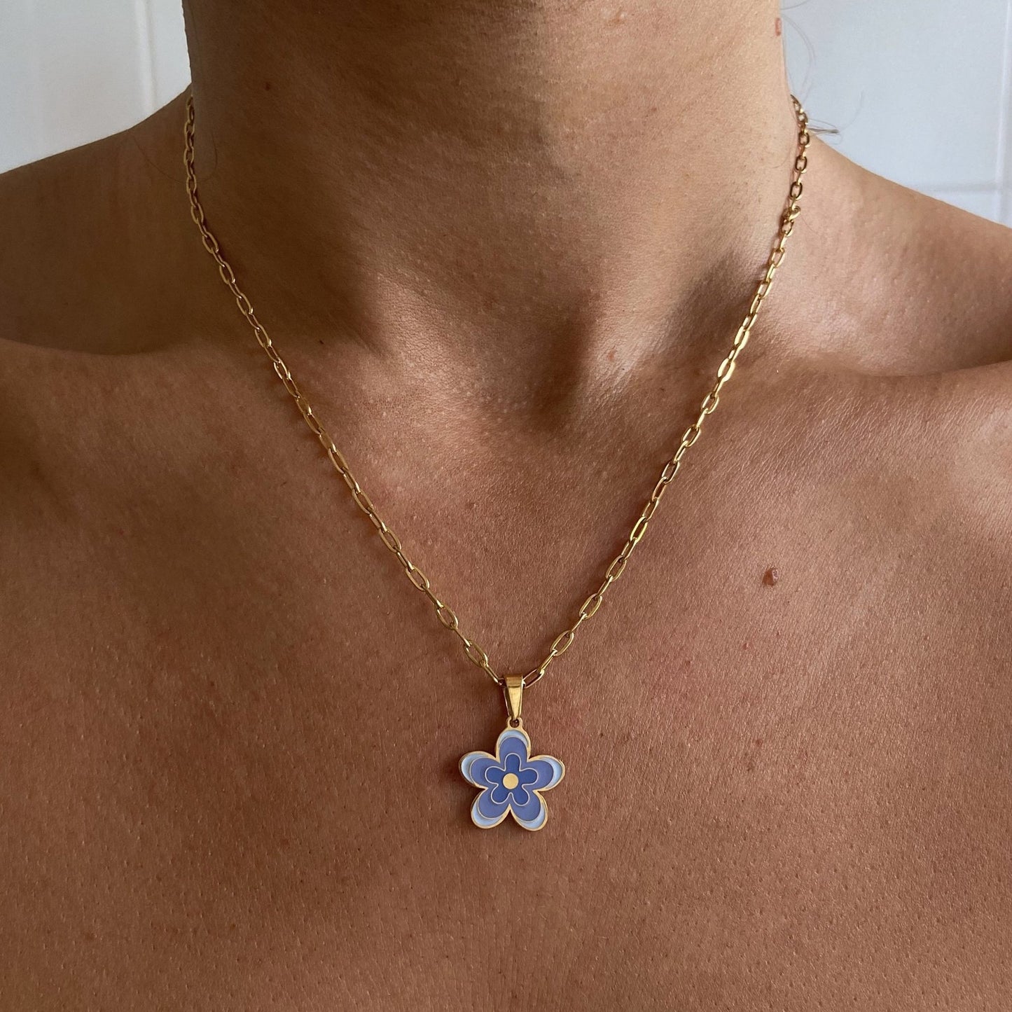 18K Gold Summer Flower Necklace